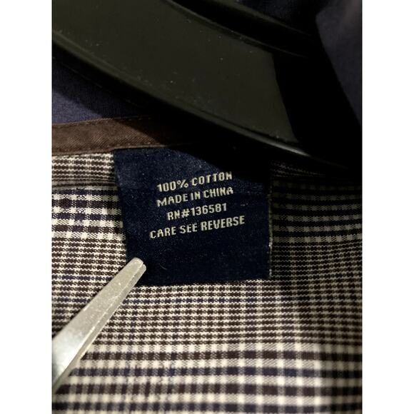 Nat Nast Luxury Original Shirt Men's XL Brown Plaid Elbow Patch Dress Preppy - Picture 5 of 10